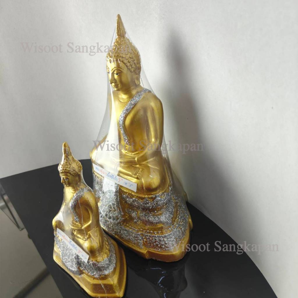 พระประจำวัน งานเรซิ่น ปางมารวิชัย พระสดุ้งมาร 3/5 นิ้ว งานสวย