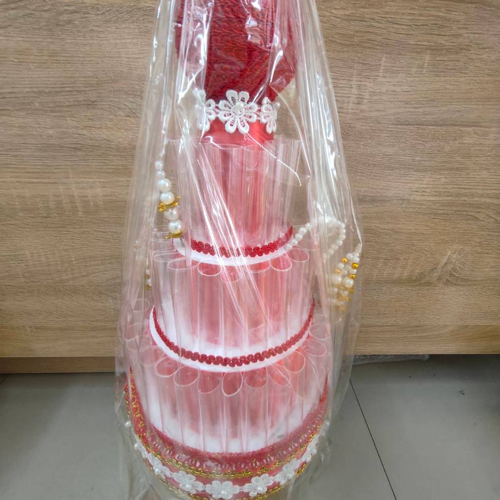 พุ่มกฐิน ต้นกฐิน ต้นผ้าป่า งานสวย สำหรับงานบุญกฐิน ทอดผ้าป่า ใส่ธนบัตรได้ 60 ใบ ราคาชุดละ