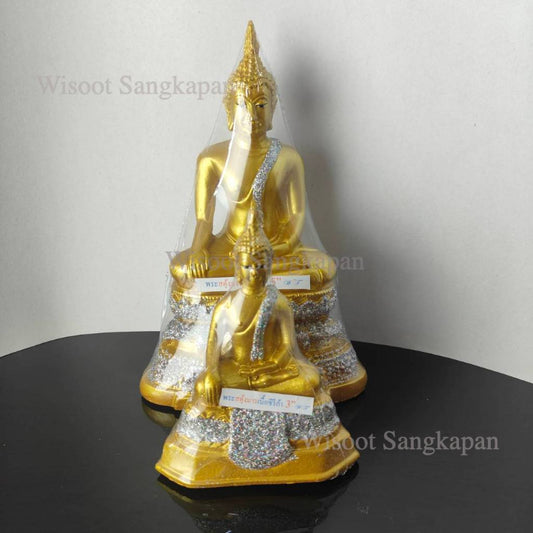 พระประจำวัน งานเรซิ่น ปางมารวิชัย พระสดุ้งมาร 3/5 นิ้ว งานสวย