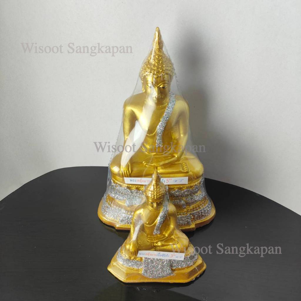 พระประจำวัน งานเรซิ่น ปางมารวิชัย พระสดุ้งมาร 3/5 นิ้ว งานสวย