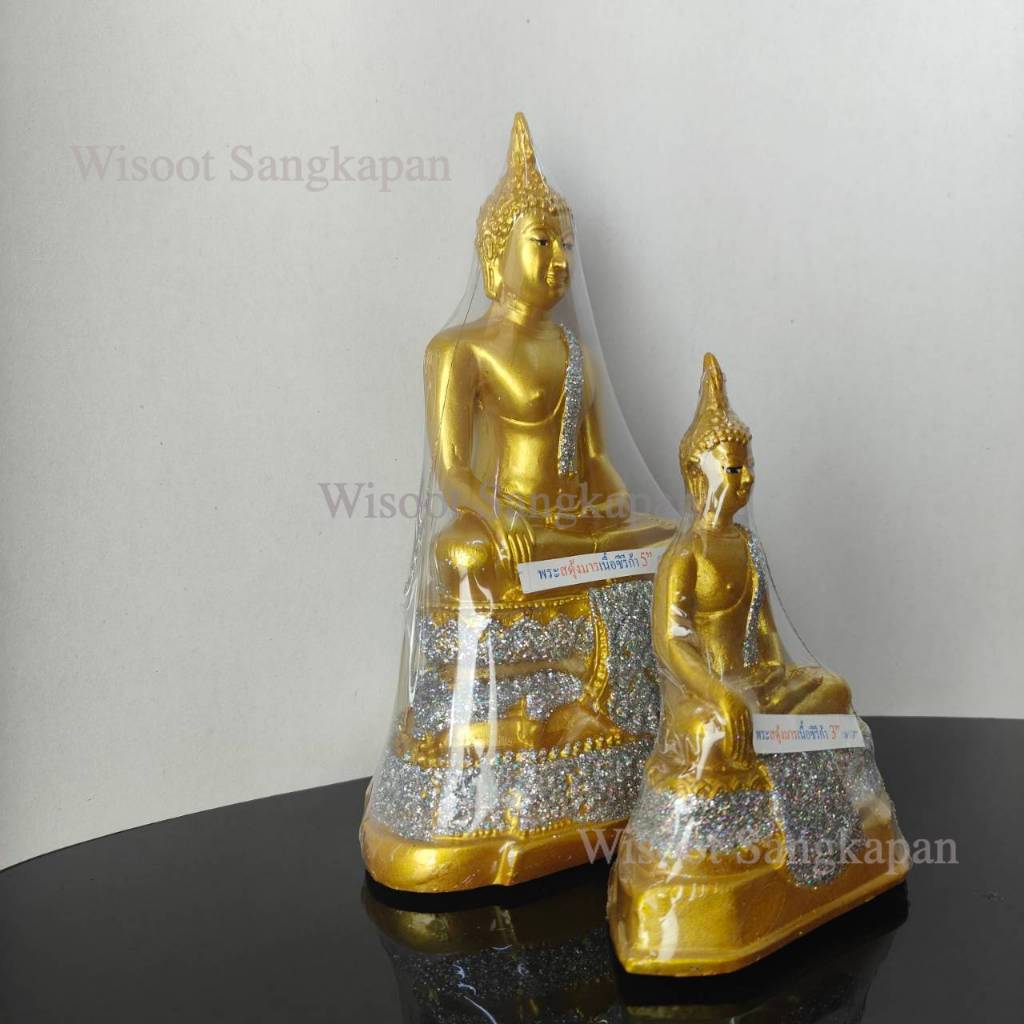 พระประจำวัน งานเรซิ่น ปางมารวิชัย พระสดุ้งมาร 3/5 นิ้ว งานสวย