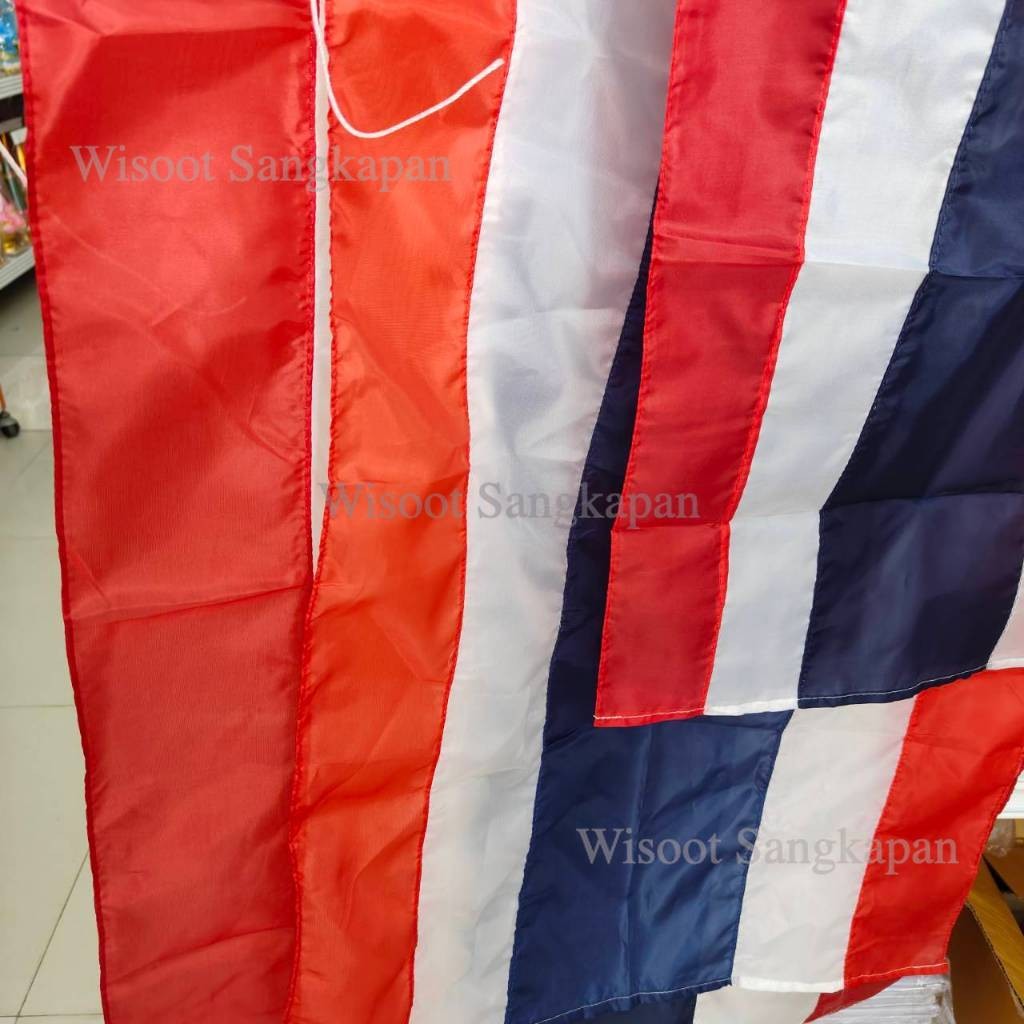 ธงชาติ ธงชาติไทย มีให้เลือกหลายขนาด ผ้าร่ม