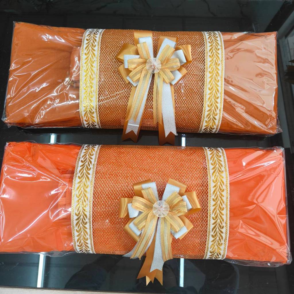 ชุดสังฆทาน เศรษฐีอิ่มบุญ 1 ชุด มี 2 ชิ้น บาตรสแตนเลสครบชุด/ผ้าไตรครอง 5 ขันธ์ มัสลิน ขนาด 1.90 ม. ครบชุด (ราคาชุดละ)