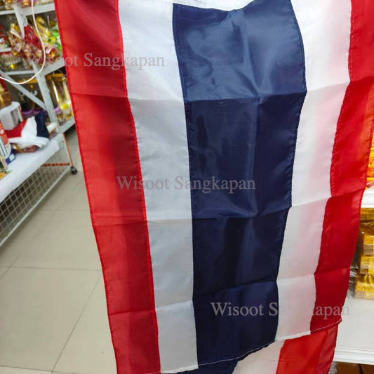 ธงชาติ ธงชาติไทย มีให้เลือกหลายขนาด ผ้าร่ม